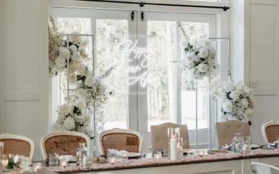 Wedding Reception area of Squire's Vineyard